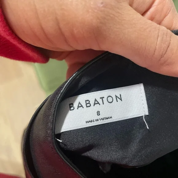 Babaton Belted Vegan Leather Pants - Picture 2 of 3